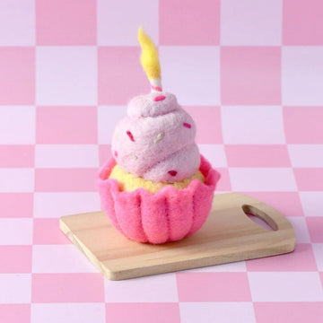 Tara Treasures | Felt Food - Giant Cupcake with Candle