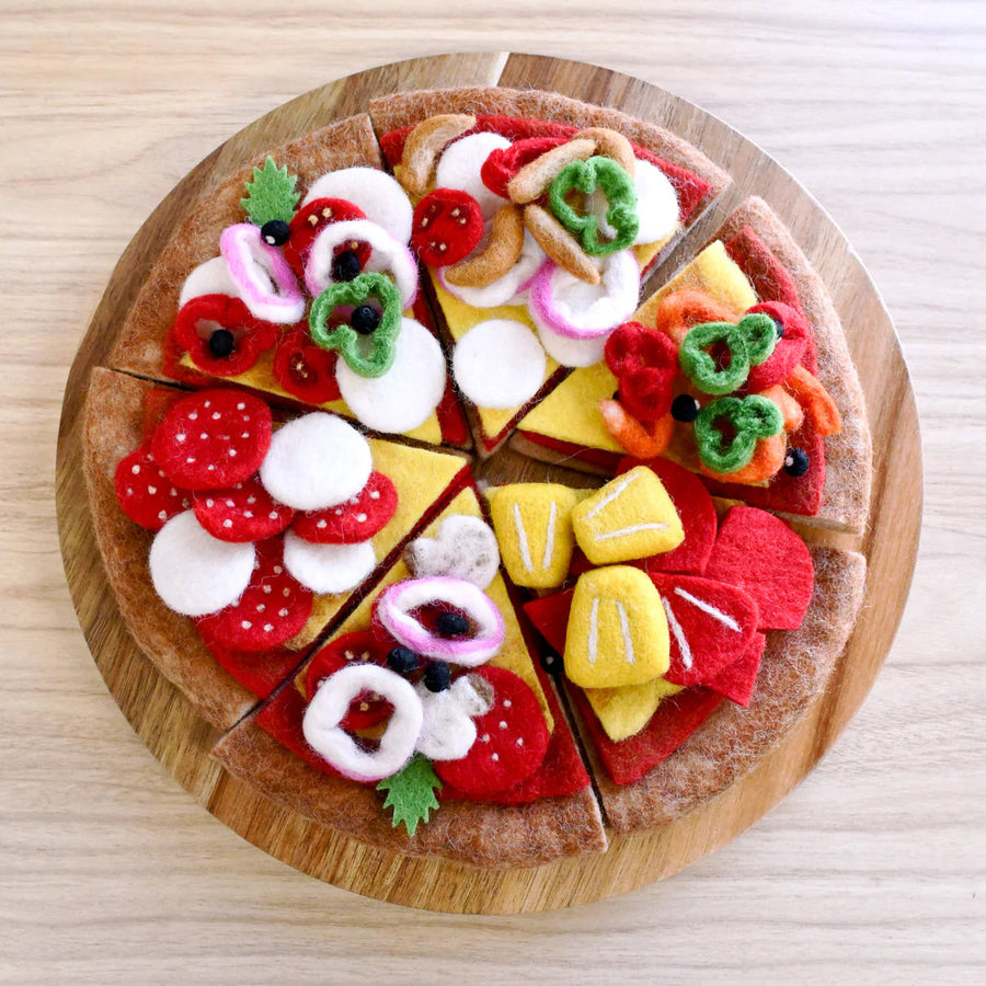 Tara Treasures | Felt Food - Pizza Slice (Pepperoni)