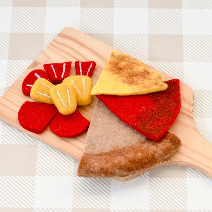 Tara Treasures | Felt Food - Pizza Slice (Hawaiian)