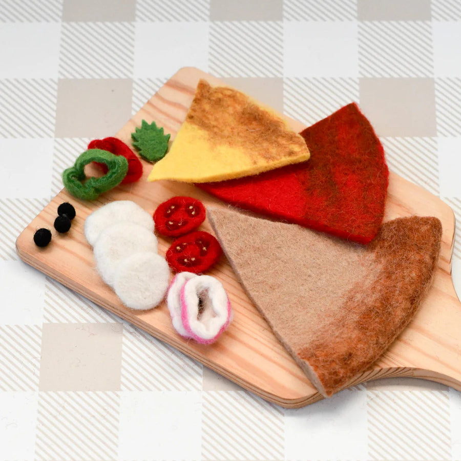 Tara Treasures | Felt Food - Pizza Slice (Margherita)