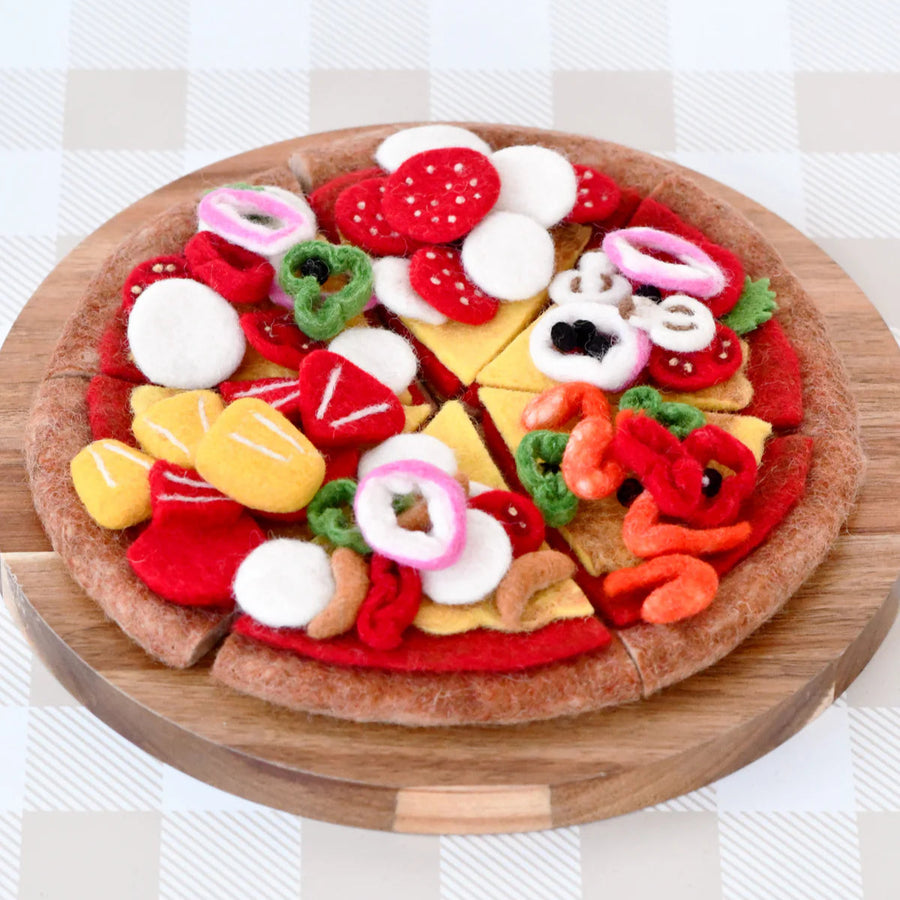 Tara Treasures | Felt Food - Pizza Slice (Pepperoni)