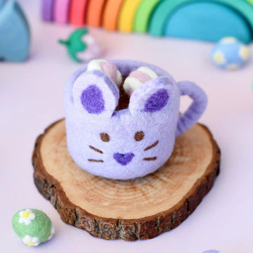 Tara Treasures | Felt Food - Bunny Mug with Marshmallows