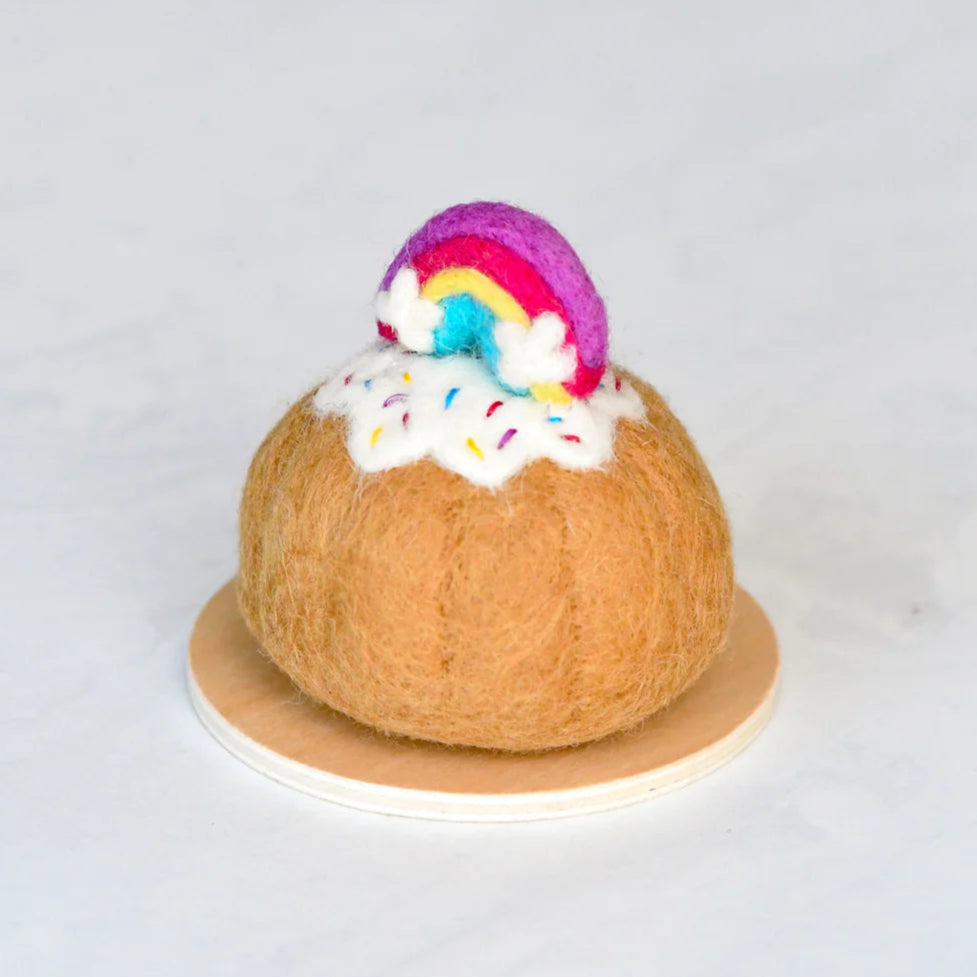 Tara Treasures | Felt Food - Rainbow Bundt Cake