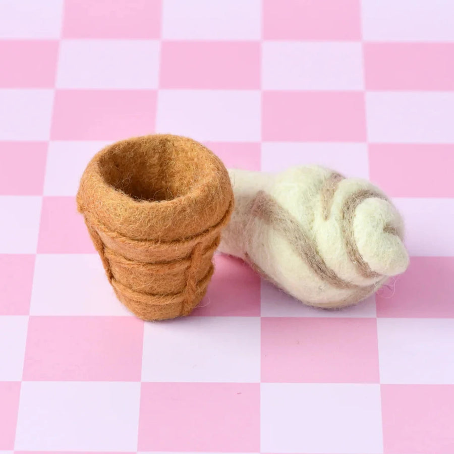 Felt Food | Soft Serve Ice Cream Cones