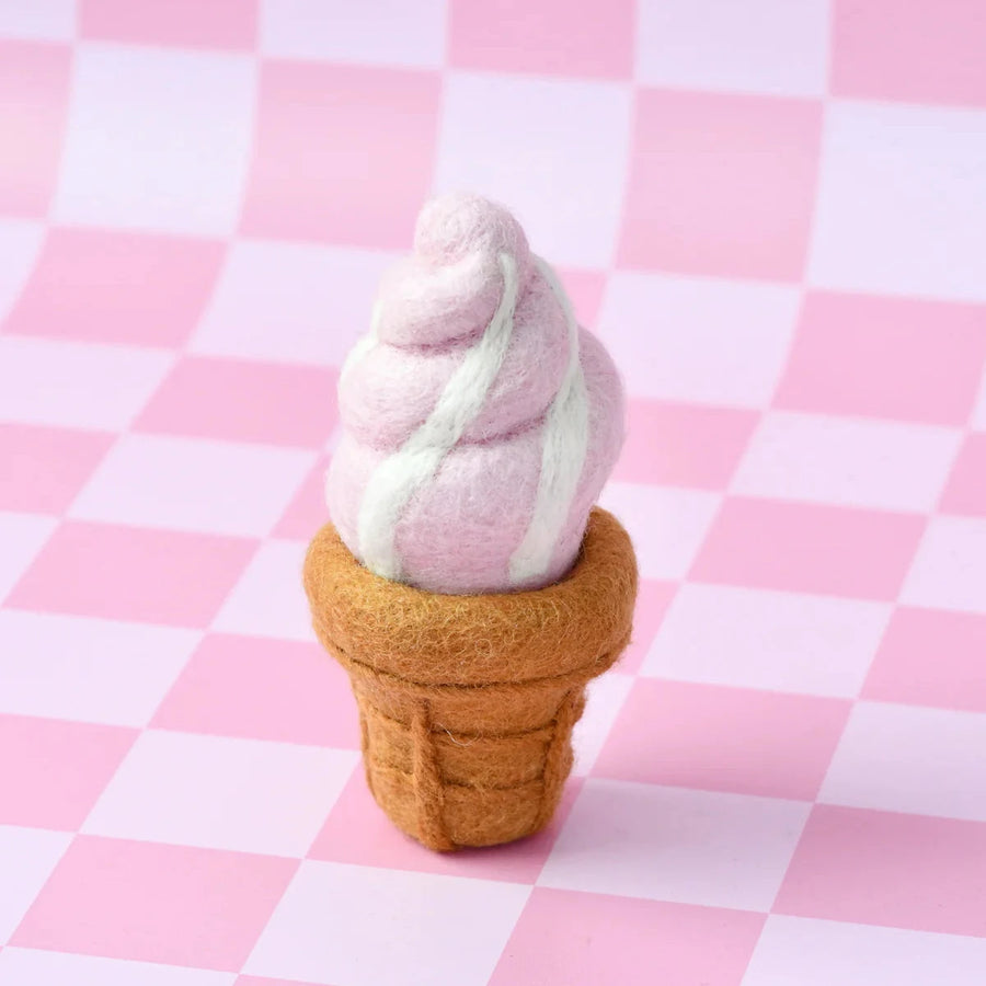 Felt Food | Soft Serve Ice Cream Cones