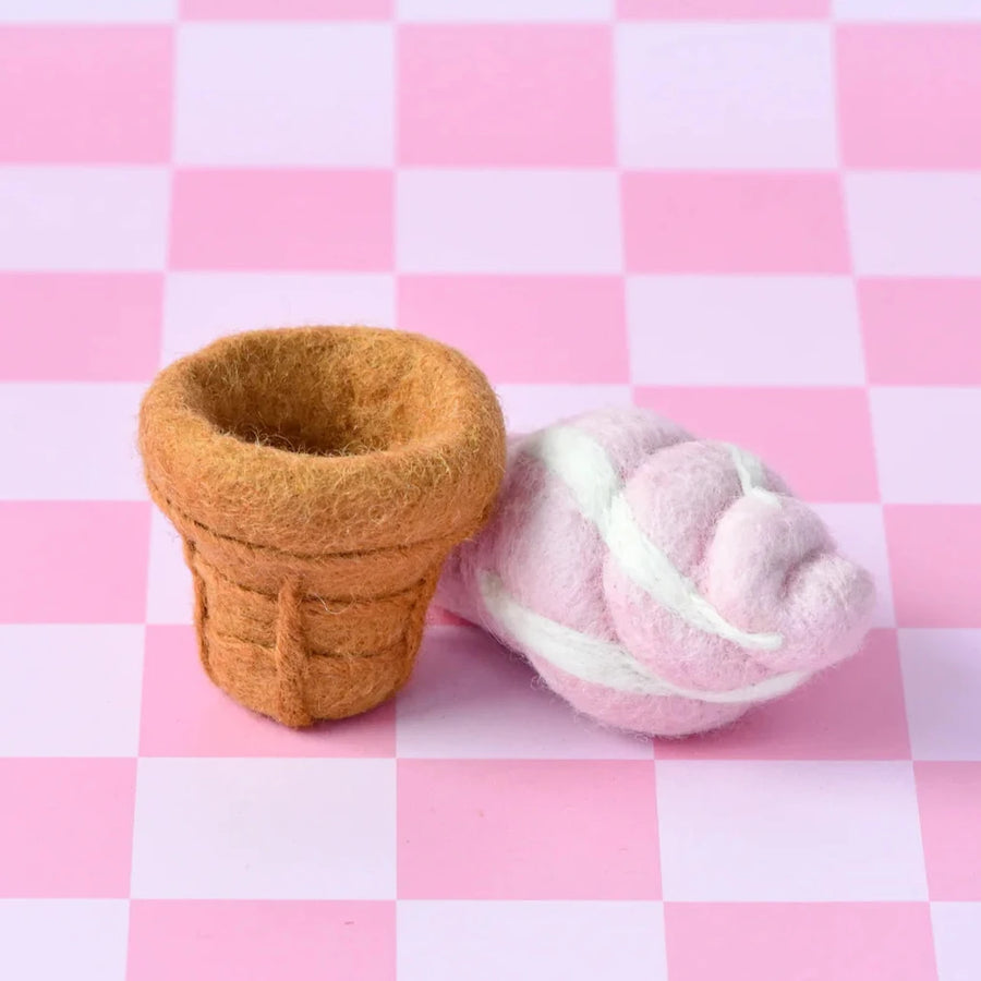 Felt Food | Soft Serve Ice Cream Cones