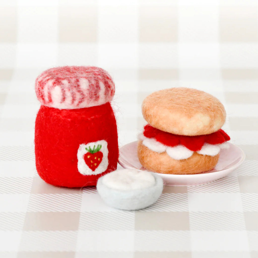 Tara Treasures | Felt Food - Jam and Scone Set