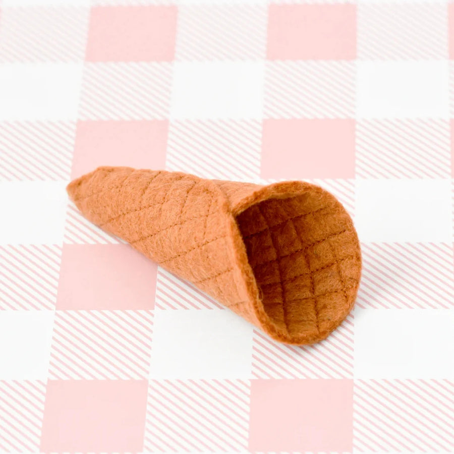 Felt Food | Ice cream Waffle Cone