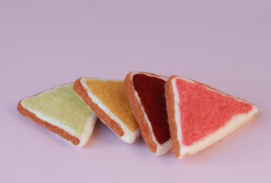 Juni Moon | Felt Food - Felt Toast (4 pc)