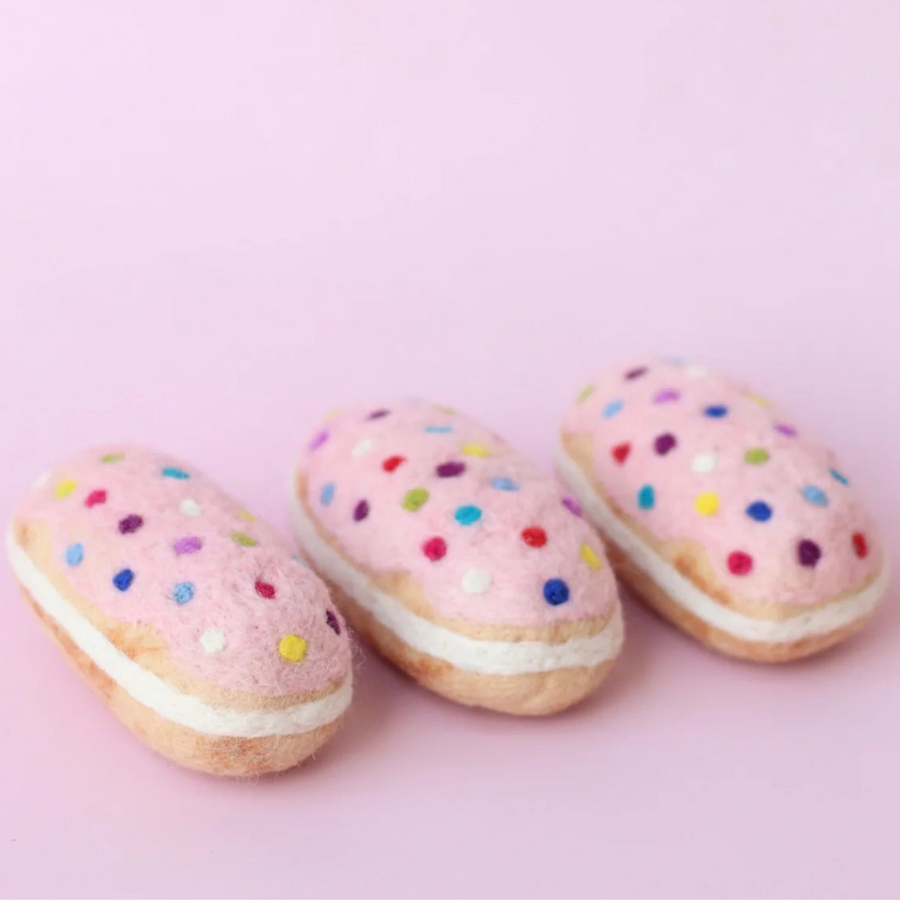 Juni Moon | Felt Food - Pink Sprinkle Eclair