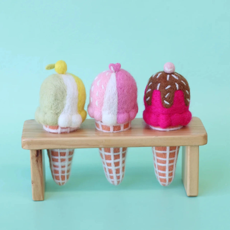 Felt Food | Juni Moon Ice Cream Cones