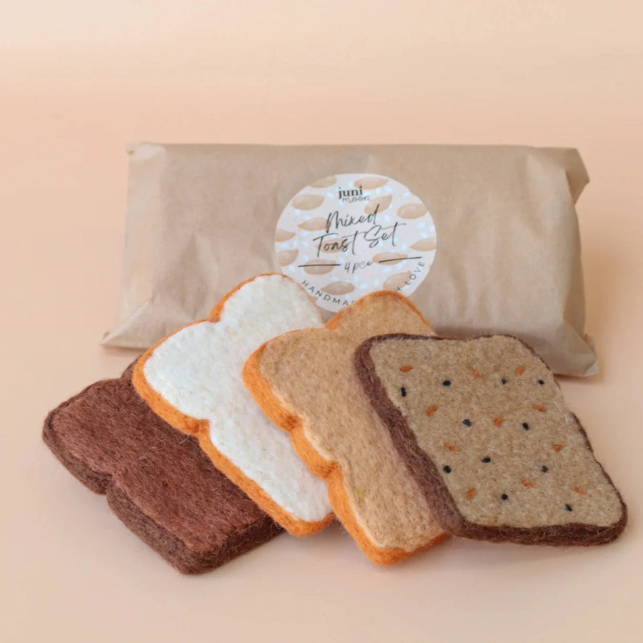 Felt Food | Juni Moon Full Slice Toast Set (4 pc)