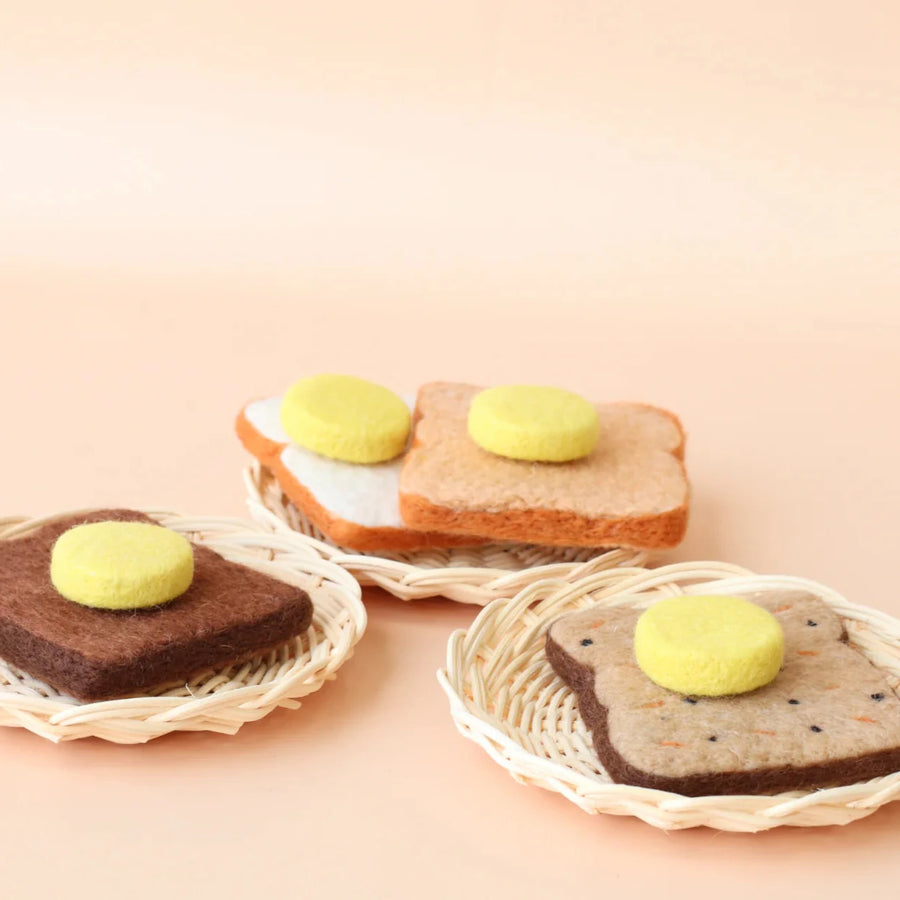 Felt Food | Juni Moon Full Slice Toast Set (4 pc)