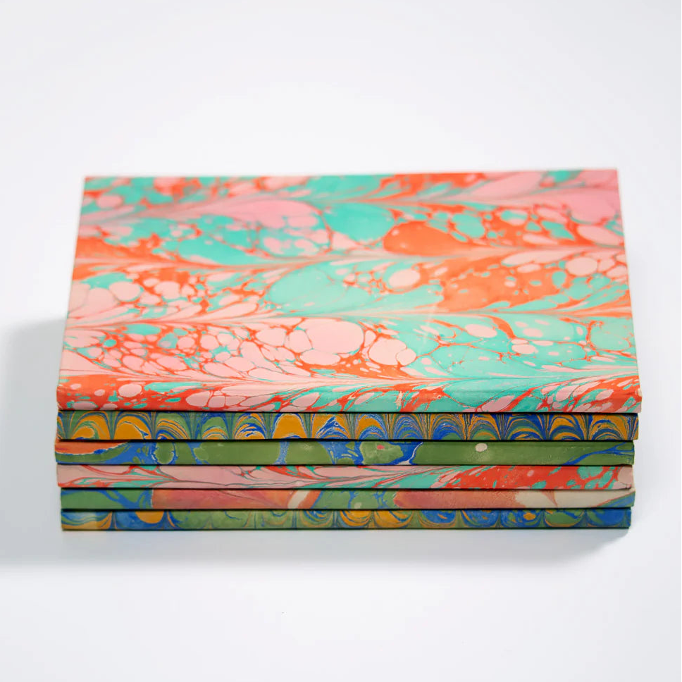 Treeless Jute Journal - Hardcover Marble Designs