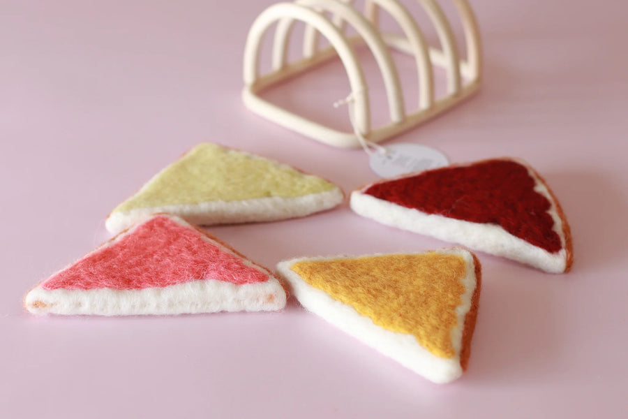 Juni Moon | Felt Food - Felt Toast (4 pc)