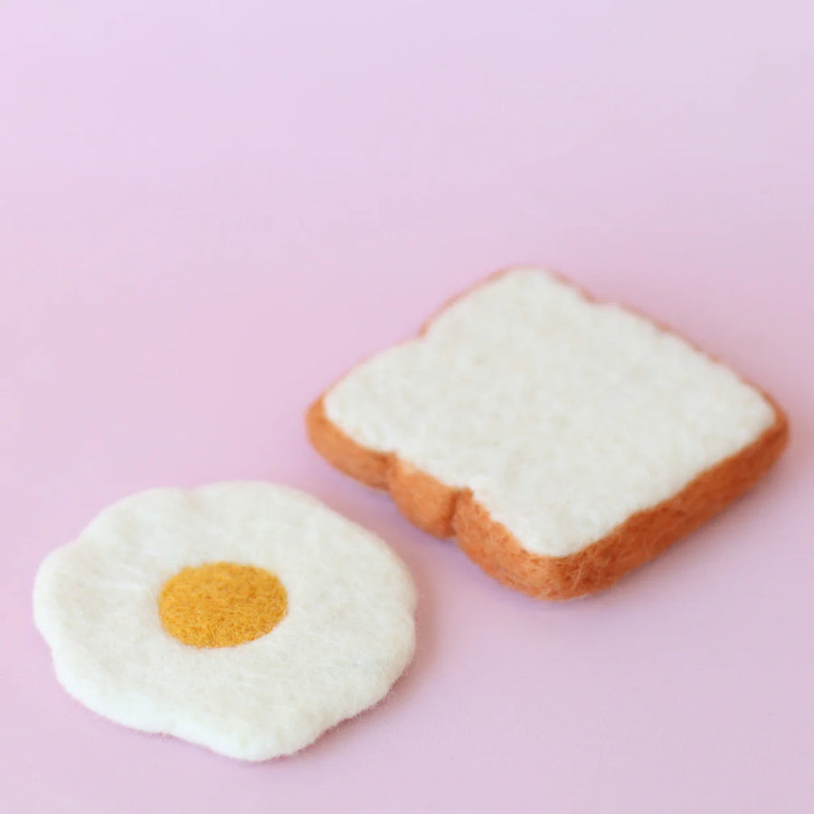 Felt Food | Juni Moon Fried Egg on Toast