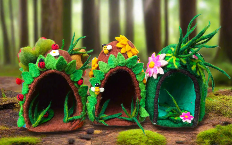 Felt Fairy Home | Mini Cave - Sunflower