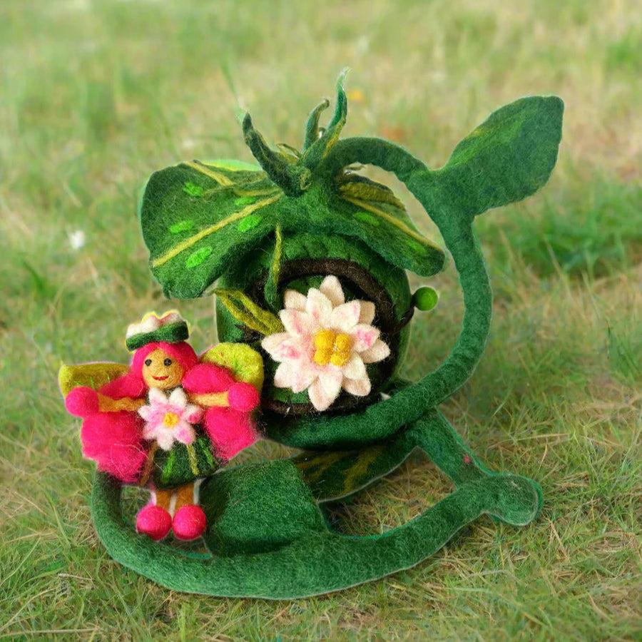 Felt Fairy Home | Lily Pod with Fairy Doll