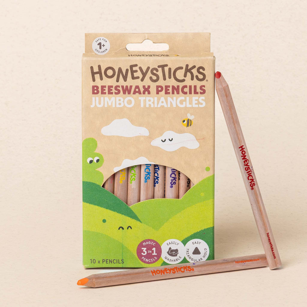 Honeysticks | Magic 3-in-1 Beexwax Pencils - Jumbo Triangles