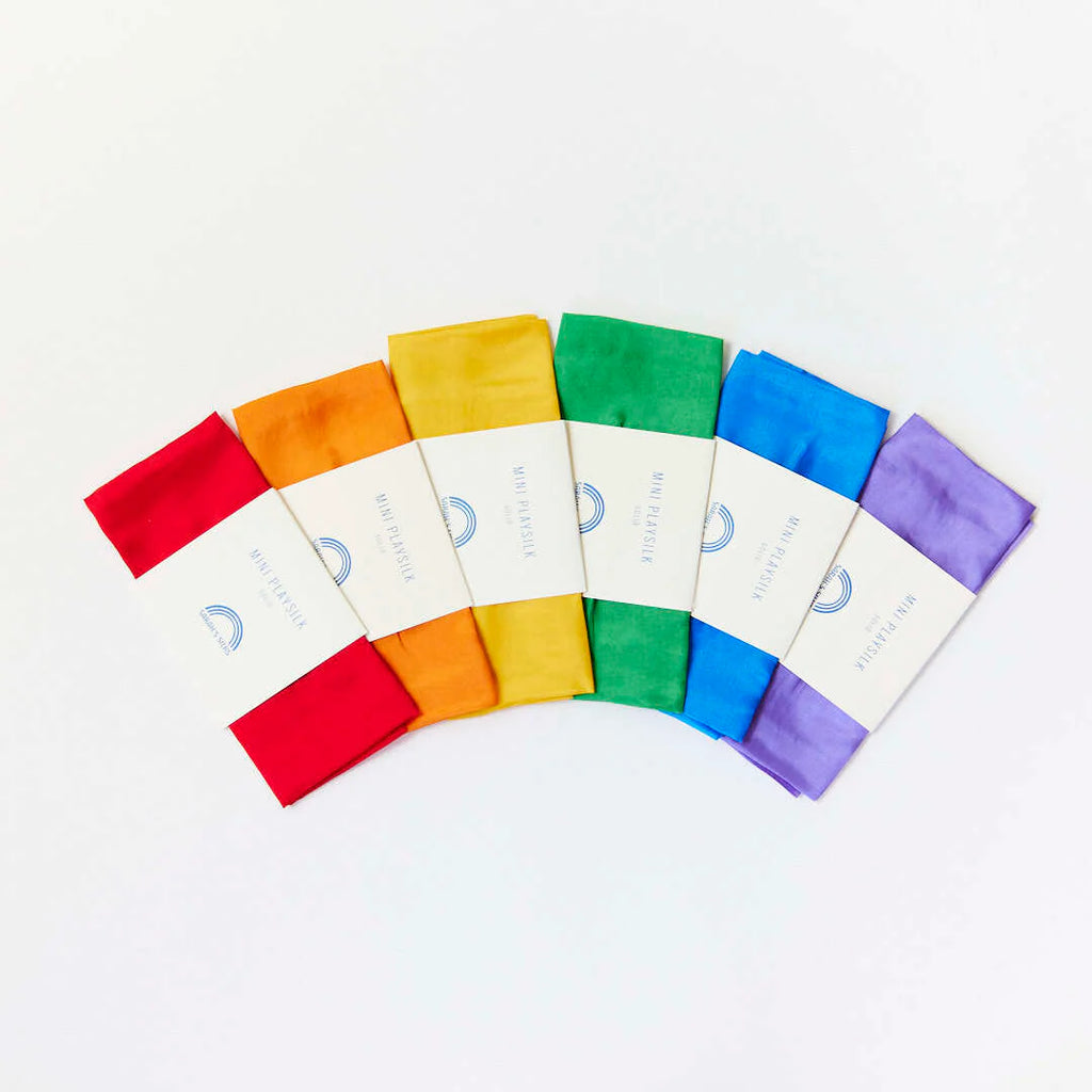 Sarah's Silks | Mini Solid Colour Playsilk Set - Primary Colours