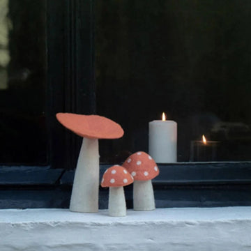 Muskhane Felt Mushrooms | Litchee Pink