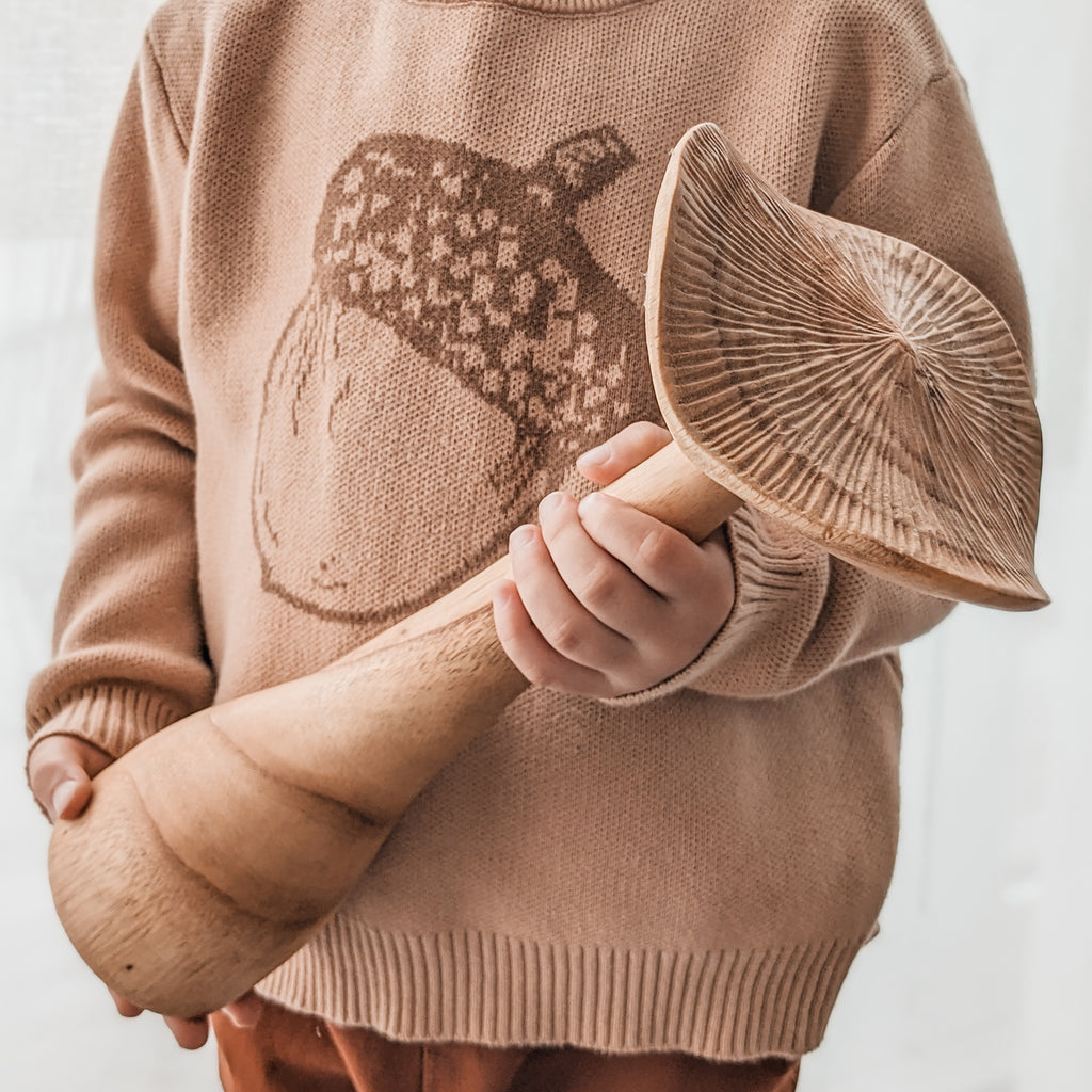 Large Teak Mushroom Style #1