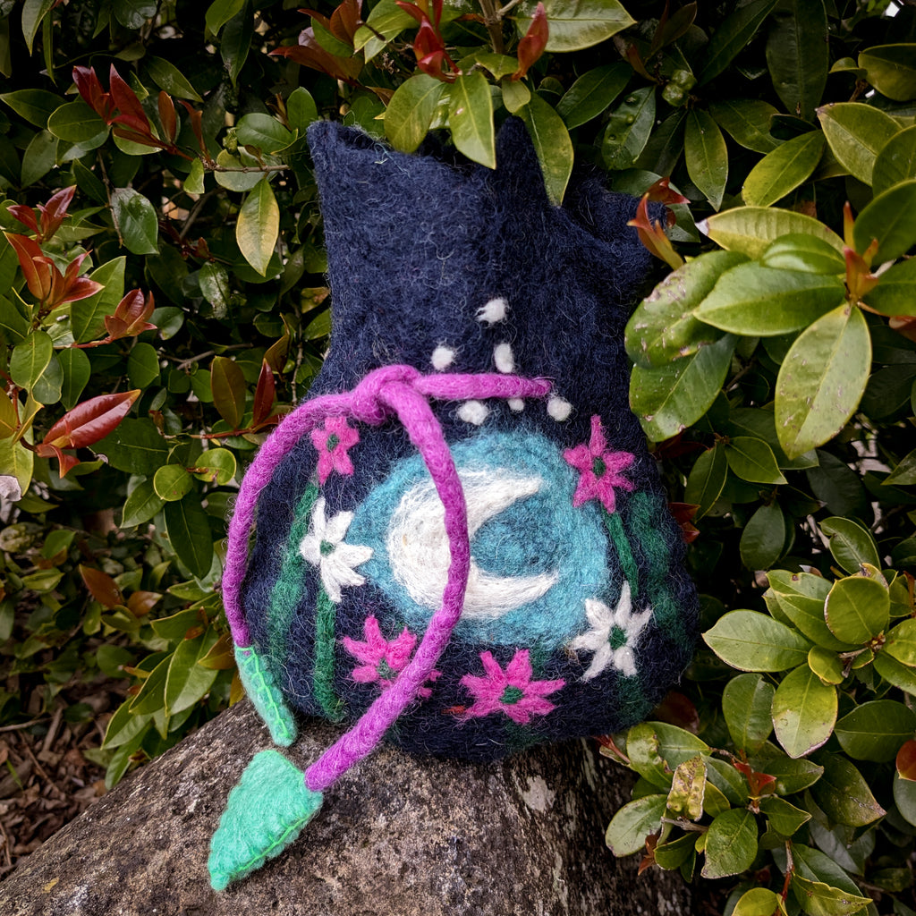 Felt Pouch Bag - Luna Magic