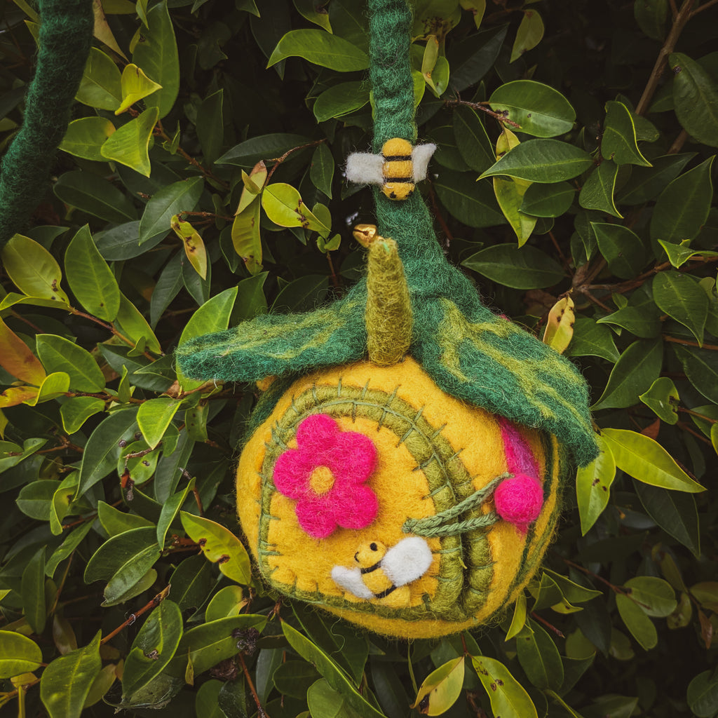 Felt Fairy Home | Bee Pod with Fairy Doll