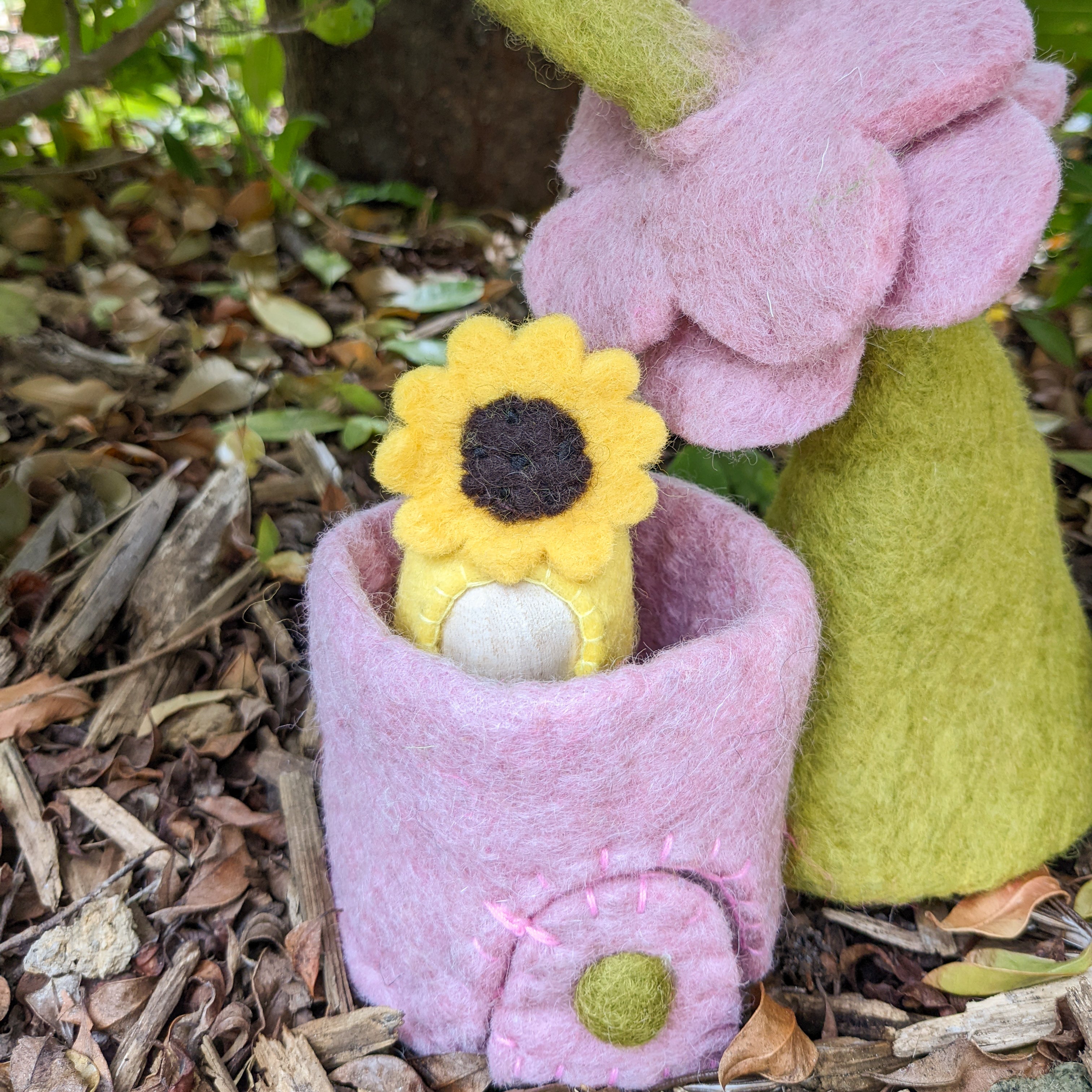 Felt Tiny Home Pink Flowers Fairplay