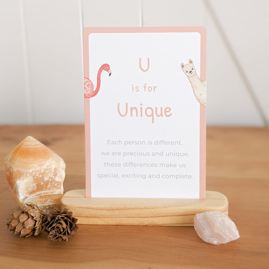 Wooden Affirmation Card and Photo Stand