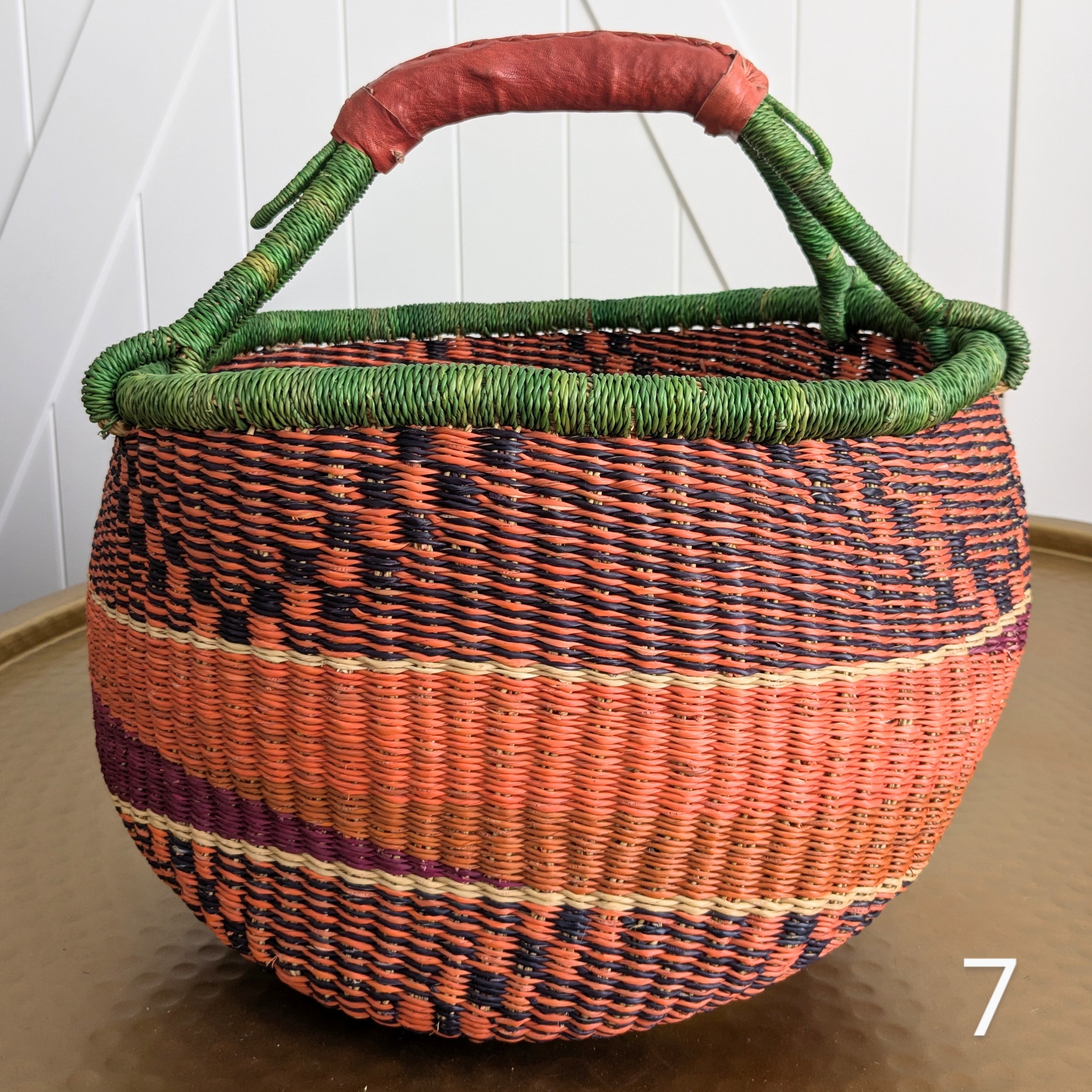 Beautiful Fair-trade, large Bolga market bag, shopper, storage basket, toys hotsell basket,woven basket