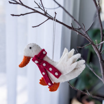 Christmas Decor - Pashom Felt Goose