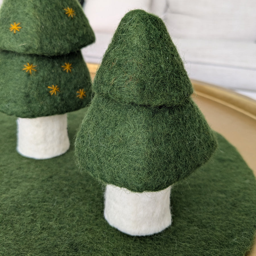 Muskhane Felt Fir Christmas Trees | Olive