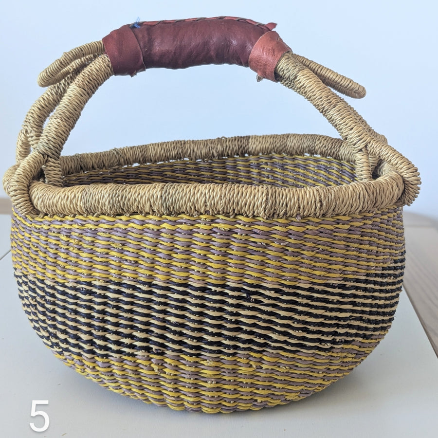 Small Foraging Bolga Basket - Patterned Designs