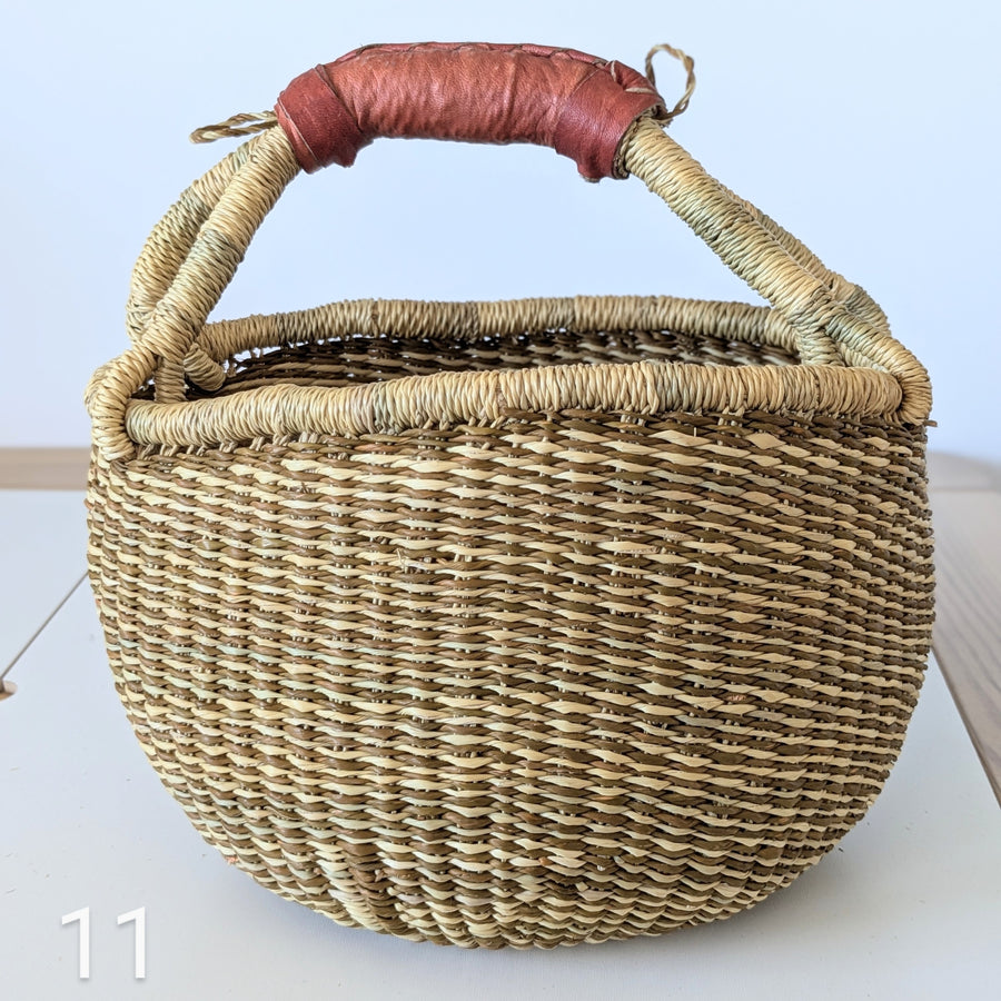 Small Foraging Bolga Basket - Patterned Designs