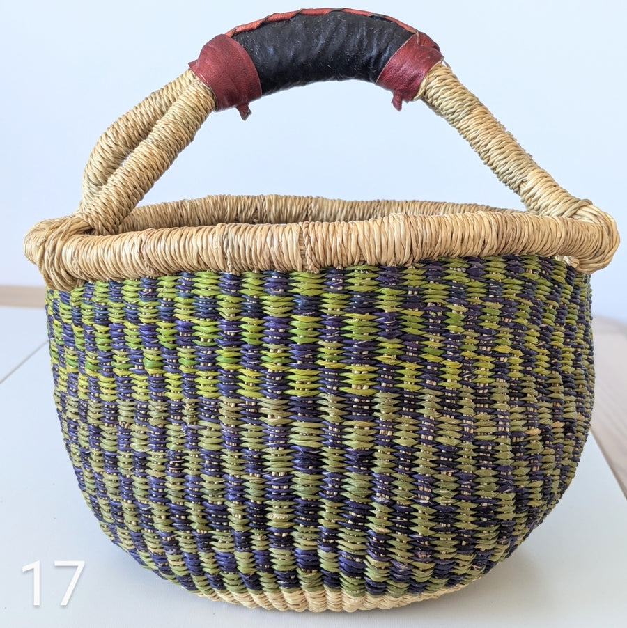 Small Foraging Bolga Basket - Patterned Designs