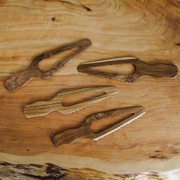 Teak Wood Clay Cutter Knife