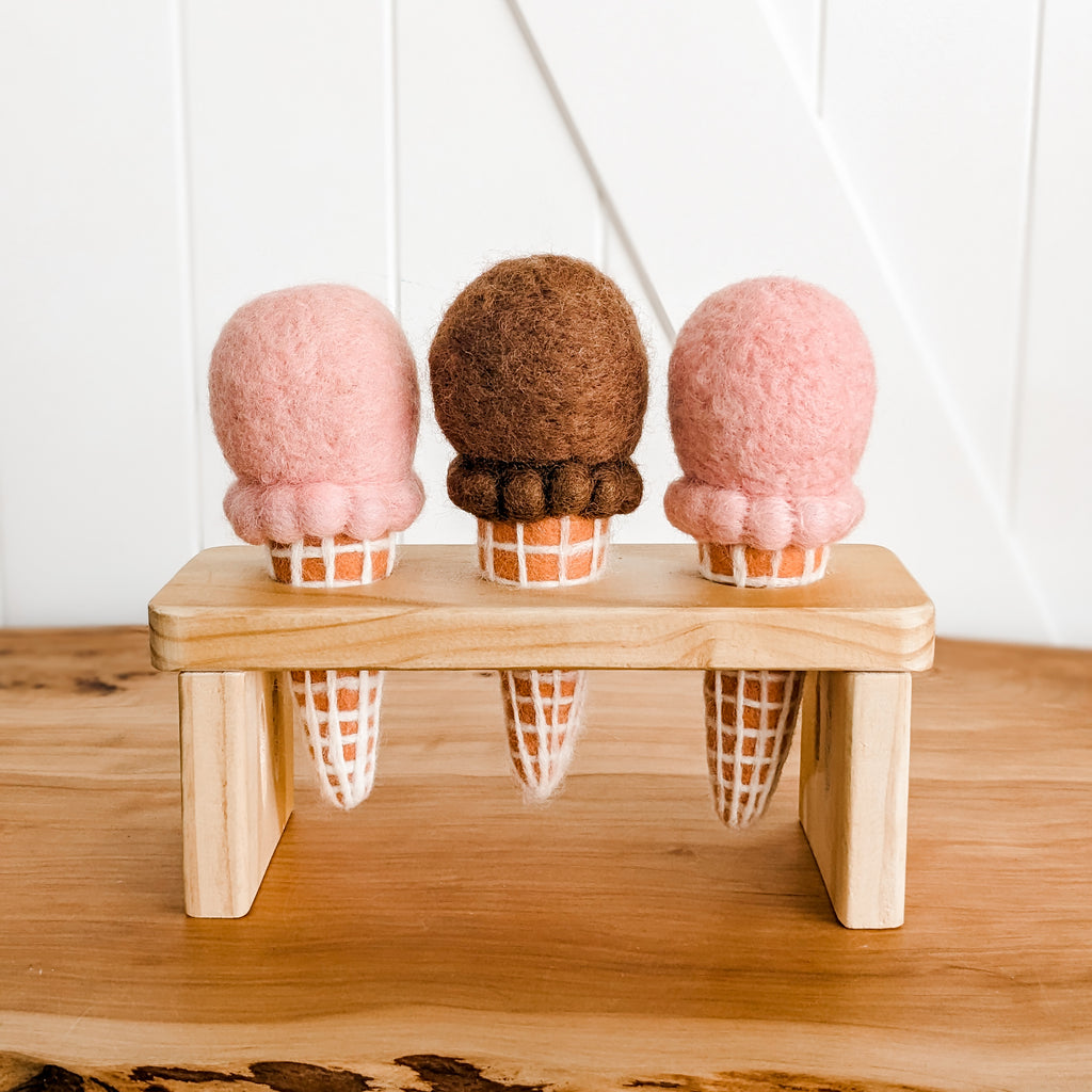 Wooden Ice Cream Stand