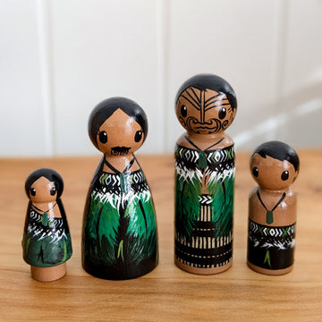 Peg Doll Sets - Māori Whānau