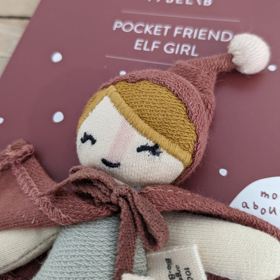 SECOND: Organic Cotton Pocket Friends - Magical Elf Girl