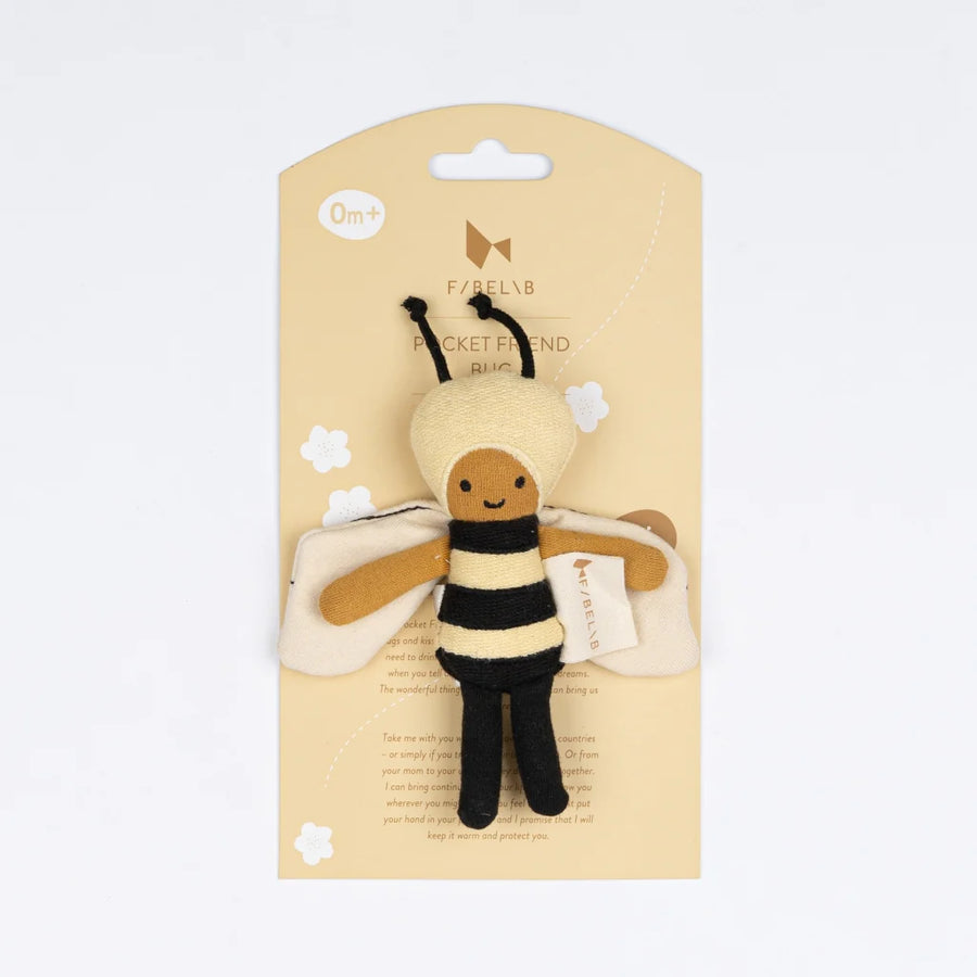 Fabelab | Organic Cotton Pocket Friend - Bee