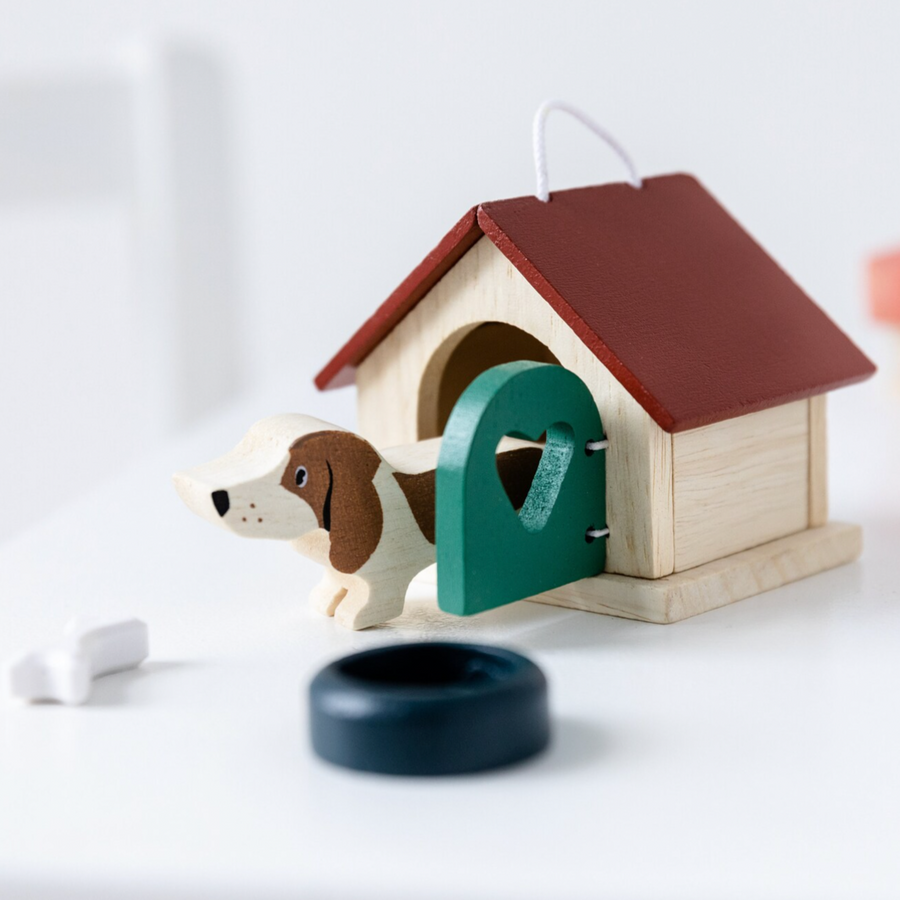 Tender Leaf Toys | Wooden Pet Puppy Dog Set
