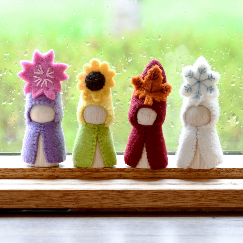 Tara Treasures | Felt Waldorf Peg Dolls - Four Seasons Fairies