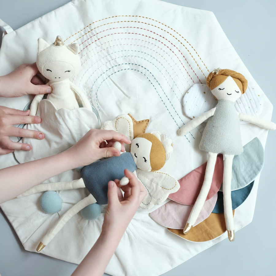 Organic Cotton Soft Toy | Rainbow Fairy Doll