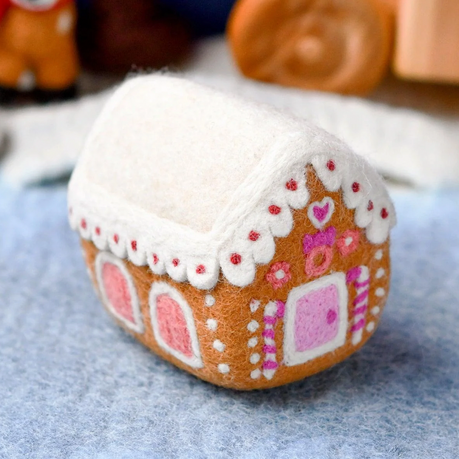 Christmas Decor - Gingerbread Felt Houses