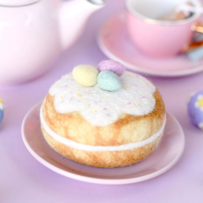 felt doughnut play food easter gift