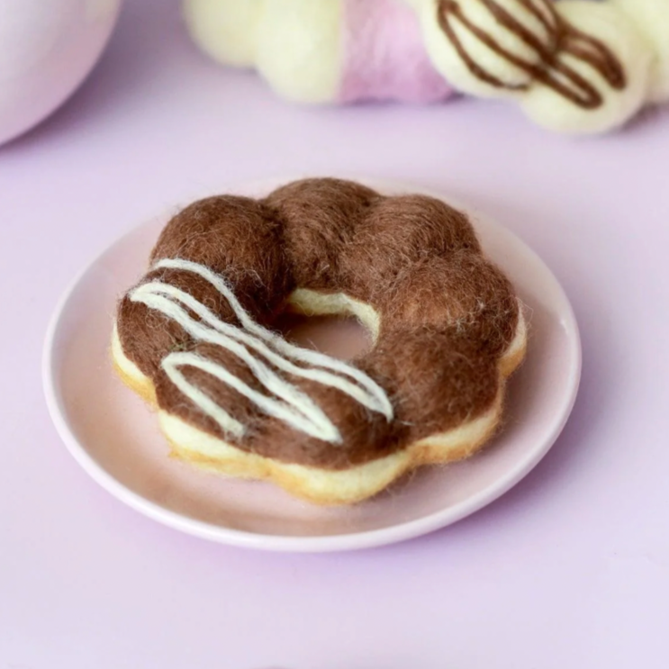 Felt Food | Pon de Ring Mochi Round Doughnuts