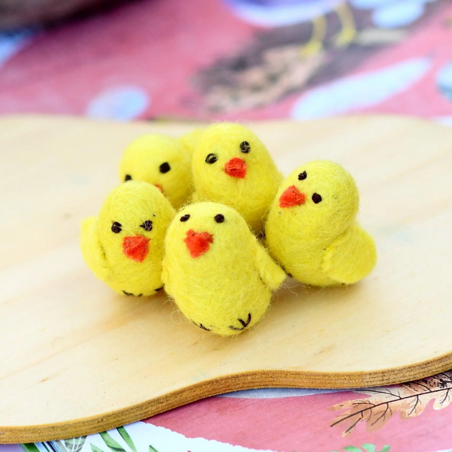 Felt Animals - Mini Chicks Set of 5