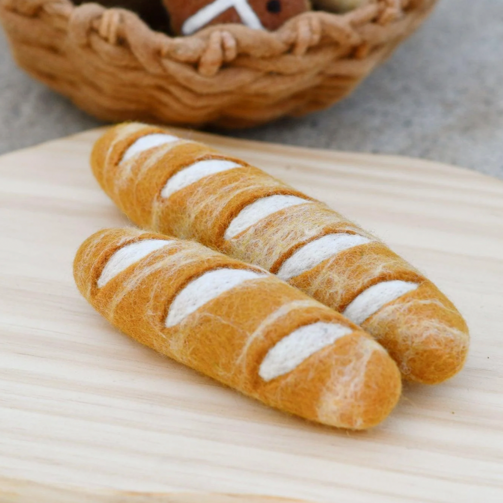 felt play food baguette