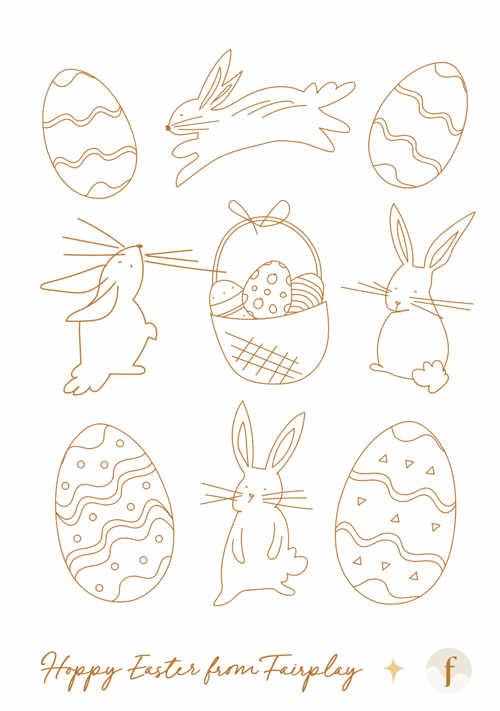 Free Activity Download | Easter Bunny Colouring Page
